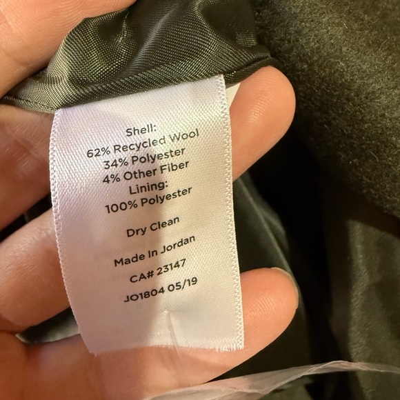 Talbots Women's Green Double-Breasted Pea Coat - Picture 3 of 3